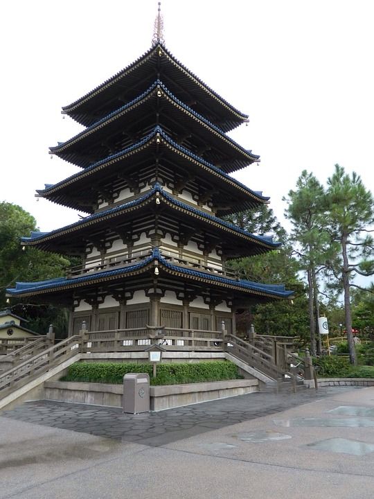 未来世界 华特迪士尼世界 宝塔 日本建筑 结构 地标 建造