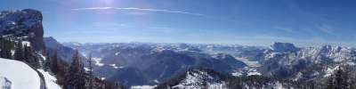 阿尔卑斯山 奥地利 石板 滑雪场 全景 冬天
