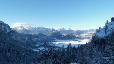阿尔高 脚 冬天 穷乡僻壤Skiiing 雪 全景 外表 天堂