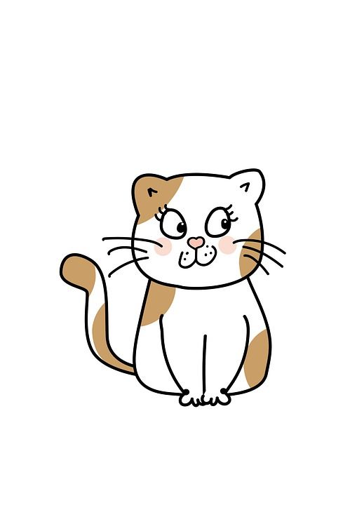 猫 卡通片 快乐的 哺乳动物 宠物 小猫