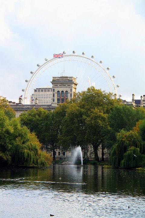 伦敦 英国 圣詹姆士公园 欧洲 户外的 春天 景点 詹姆斯 景观