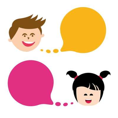 孩子 剪贴画的 可爱的 设计 课堂 学习 媒体课程 谈 讨论