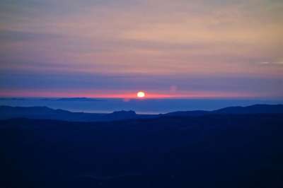 日落 太阳 天空 地平线 空气 从飞机上查看 蓝色的太阳 蓝色落日