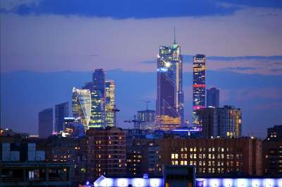 夜晚 市中心 塔 天际线 城市景观 城市 城市的 暮 场景