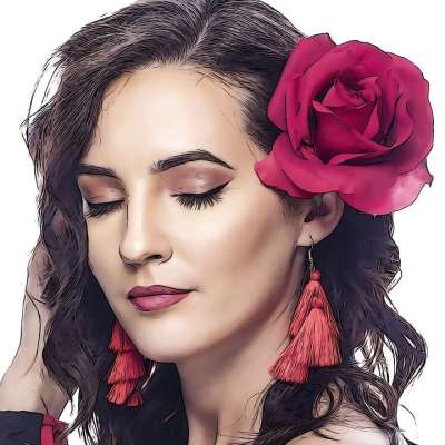 美丽的 女士 女孩 时尚 模型 年轻 性感的 漂亮 魅力 肖像