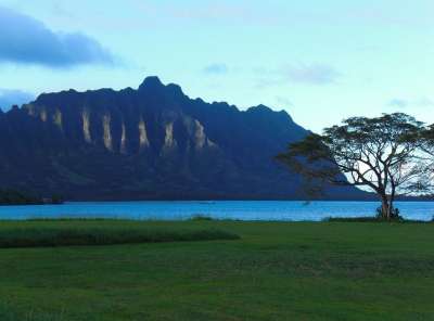 山 景观 自然 海洋 海 太平洋 云 Ko'Olau 夏威夷