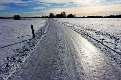 路 是 背光 冬天 雪 弗罗斯特 大自然 外部 景观 冬季魔法