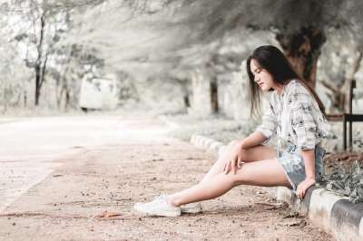 人 森林 国内的 泰国 水 植物 草 农业 户外的 女孩