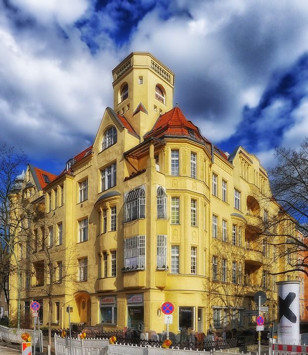柏林 Friednau 德国 建造 天空 云 城市 城市的