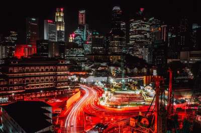 新加坡 城市 城市的 天际线 结构 摩天大楼 建筑物 现代的