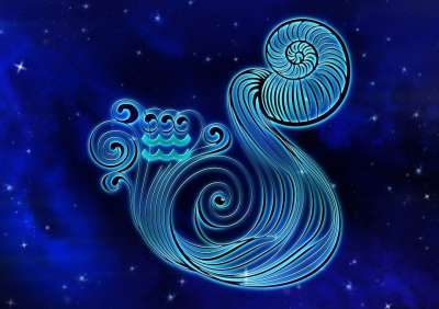 星座 水瓶座 星座运势 设计 占星术 解释 天堂 发光 背景