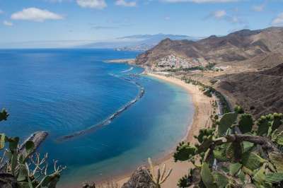 Sta Cruz De Tenerife 海滩 景观 海 假日