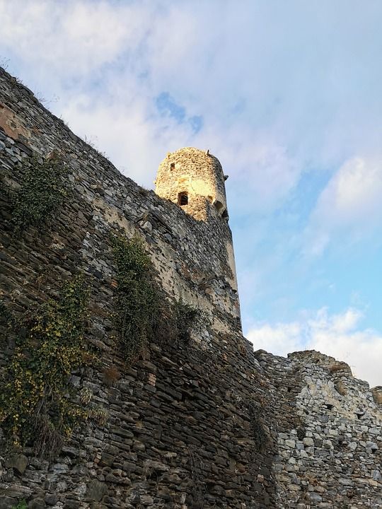 塔 废墟 建造 石墙 老的