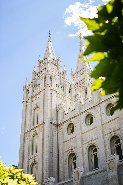 寺庙 Lds 盐湖城 圣 教会 建造 结构 宗教 摩门教 旅行