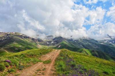 山 自然 景观 小路