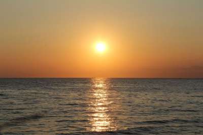 日落 海 地平线 景观 克罗地亚 伊斯特拉 太阳 光 上帝