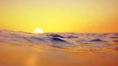 水 日落 海洋 晚上 太阳 光 波浪 天空