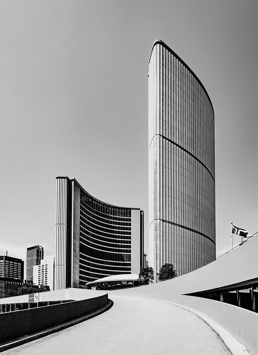 多伦多 加拿大 市政府 现代的 建筑物 城市 城市的 城市景观