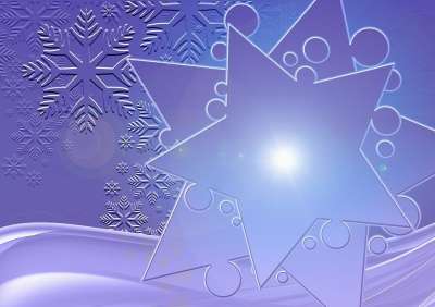 问候卡 蓝色的 雪花 圣诞节 固定的 星星 降临节 冬天 寒冷的