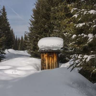 厕所 Toilettenhaus 雪 冬天 中止 地方 王位