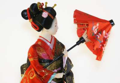 艺妓 女子 日本人 玩具娃娃 女孩 时尚 模型 理发 裙子