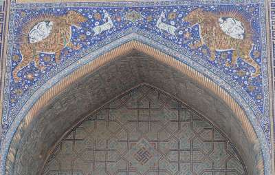 乌兹别克斯坦 撒马尔罕 清真寺 Registan 广场 观光 中亚