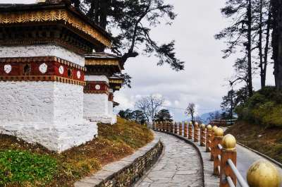 Druk Wangyal Chortens 不丹 多雄拉山口 旅游景点