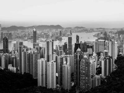 摩天大楼 城市 轮廓对着天空 街道 全景 建筑学 中央商务区 旅行