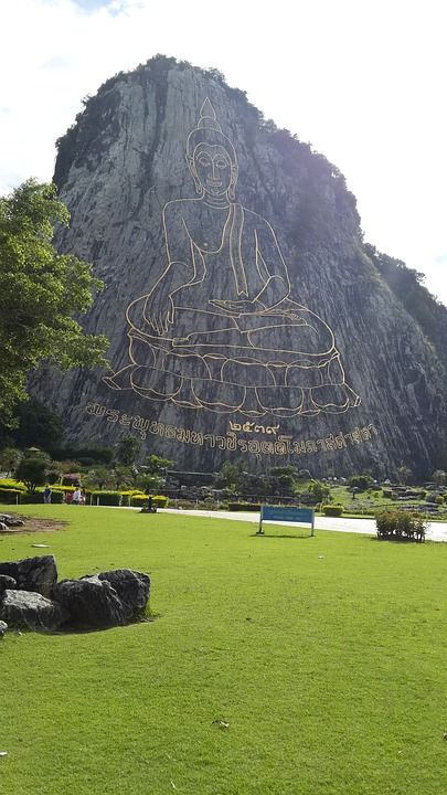 金佛山 岩石 旅行 旅游 度假 草坪 山 泰国景点