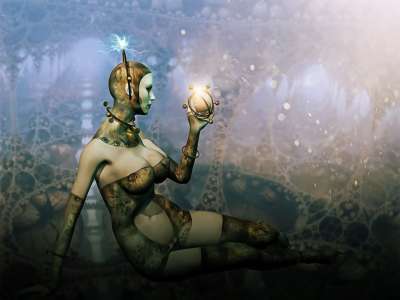 幻想 科幻 女士 女性 未来派 科学 小说 空间 未来 心
