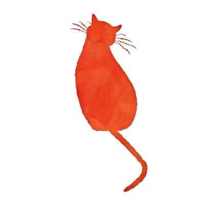 猫 猫科动物 轮廓 胡须 水彩 绘画 艺术 动物