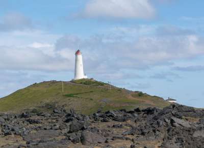 灯塔 Reykjanesvit 冰岛 悬崖 景观 自然 地标 户外
