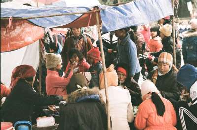 越南 Ha Noi 家乡 市场 假期 春节放假 老的 Tết
