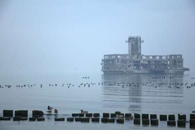 废墟 建造 结构体 海 海洋 军队 航海的 波兰 格丁尼亚