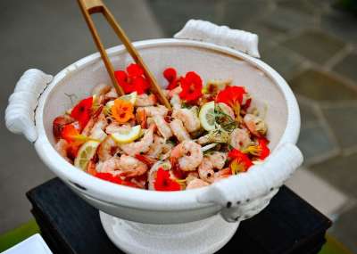 虾 盘子 沙拉 虾沙拉 食物 海鲜 一顿饭 晚餐 美食 可口