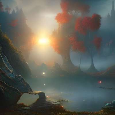 光 树木 闪亮的 爱 景观 幻想 多雾路段