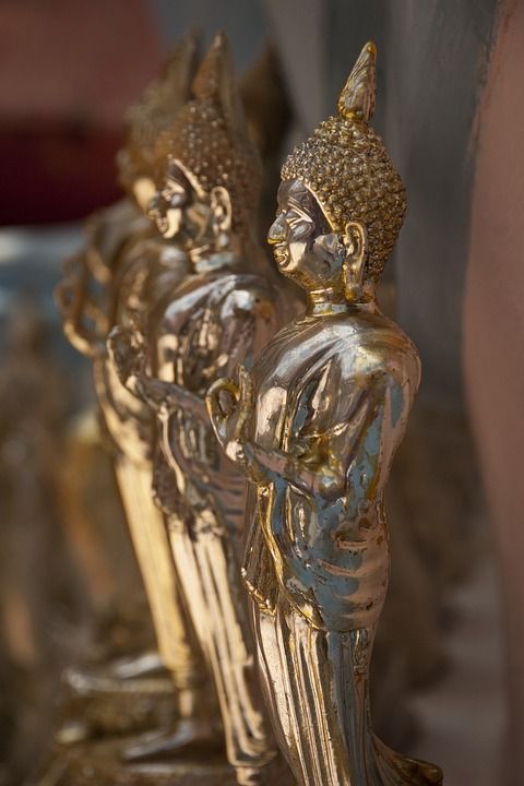 佛 佛教 金子 雕像 宗教 寺 雕塑 泰国 东南亚 泰国景点