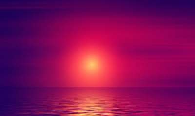 日落 海 水 海浪 太阳 前夕 晚上的气氛 气氛 壁纸