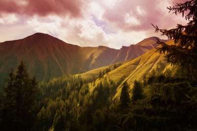 图片 绘画 作画 绘 山 山景观 景观 阿尔姆 阿尔卑斯山