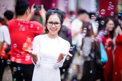 女孩 气泡 Poi 可爱的 女性 时尚 女士