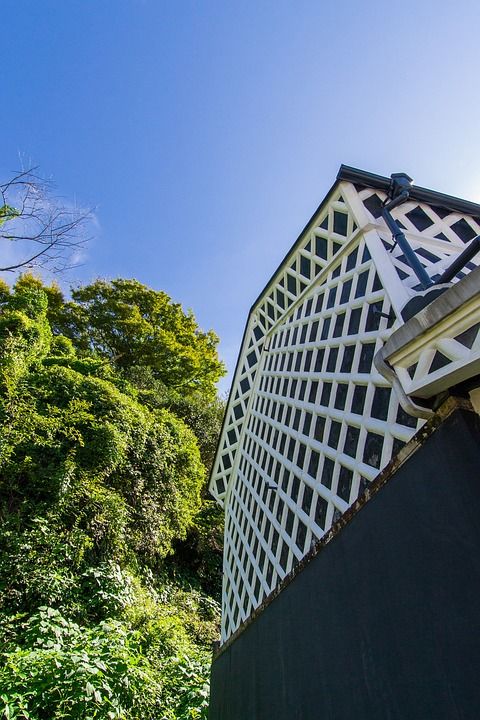 下田 墙 景观 建造 观光 旅游景点 日本 天空 日本传统的壁画