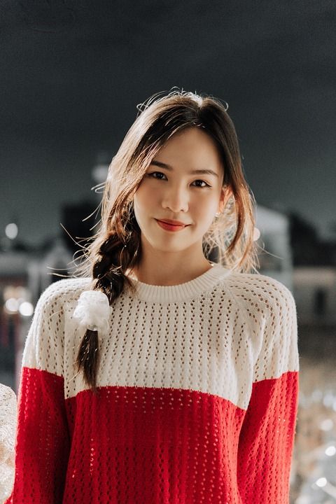 女士 微笑 美丽 冬天 女性 女孩 肖像 时尚