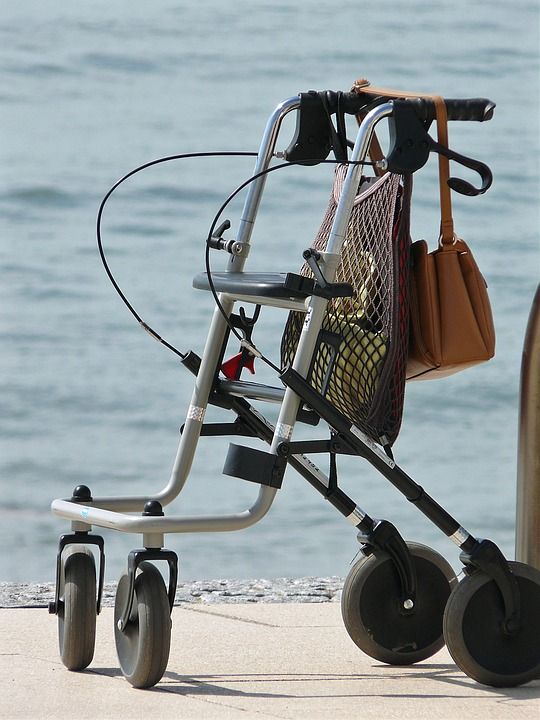 Rollator 沃克 年长者 老的 人的 走 腿 流动性 跛脚