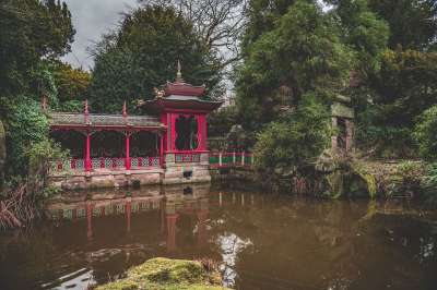 中国园林 湖 旅行 城堡 农庄园 公园 结构 大厦 老的