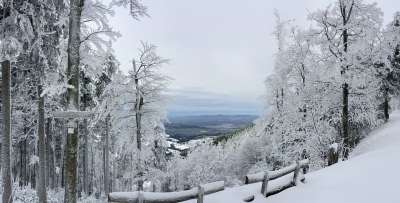 弗赖堡 绍因斯兰 雪 冬天