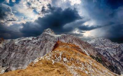 山 天空 景观 自然 岩石 户外的