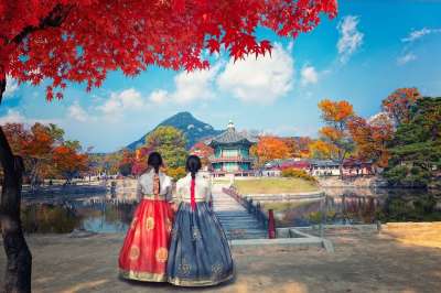 韩国 亚洲 旅行 勘探 户外 女性 美丽 模型 姿势 文化