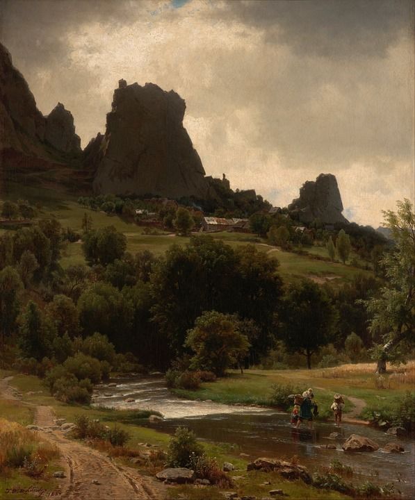 沃辛顿Whittredge 绘画 布面油画 艺术 艺术的 艺术性