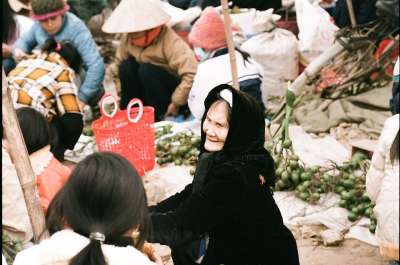 越南 Ha Noi 家乡 市场 假期 春节放假 老的 Tết