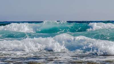 波浪 泡沫 喷 水 海 蓝色的 自然 溅 夏天 运动 液体